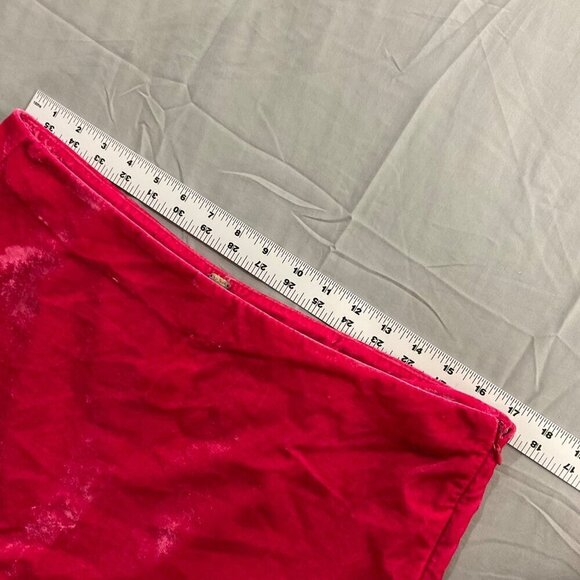 Free People Mini Skirt Womens 10 Velvet Annalise Pink Phenom Mod Retro Party NWT - Picture 10 of 12
